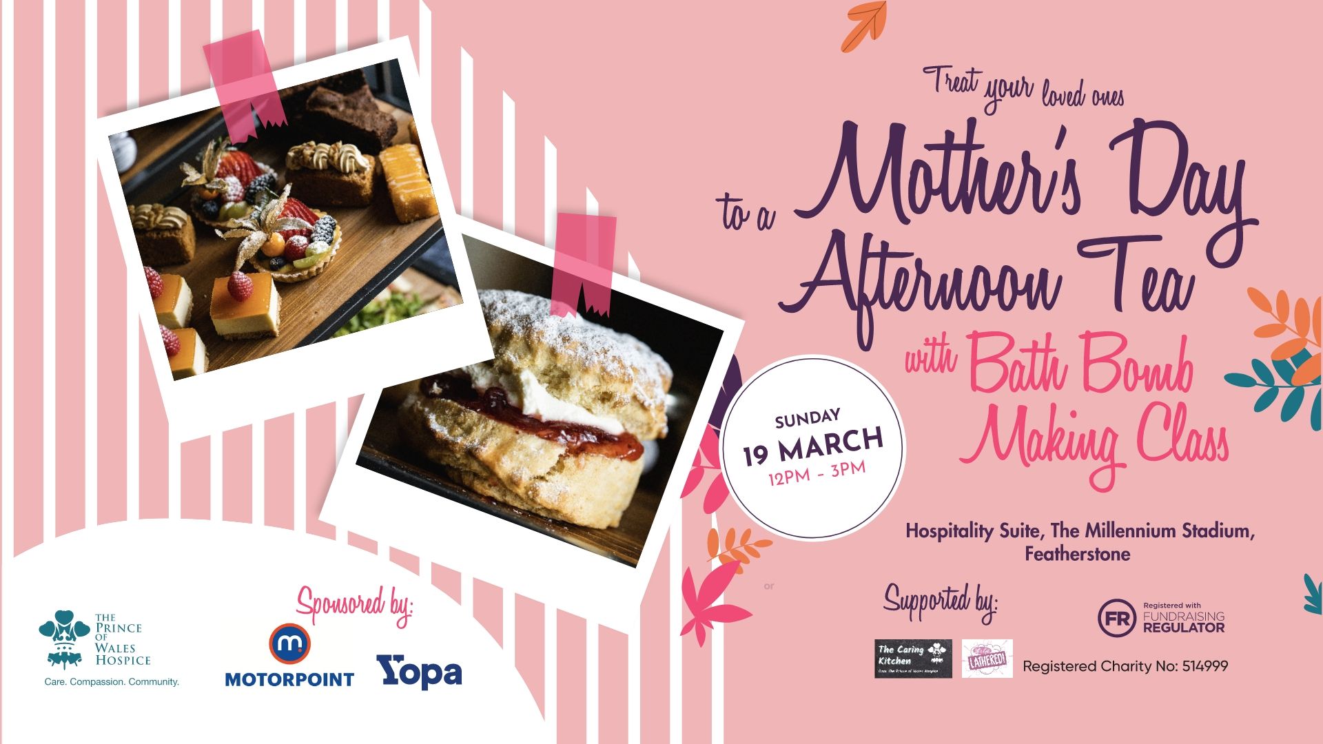 Motorpoint Castleford is the headline sponsor for Mother's Day event hosted by The Prince of Wales Hospice